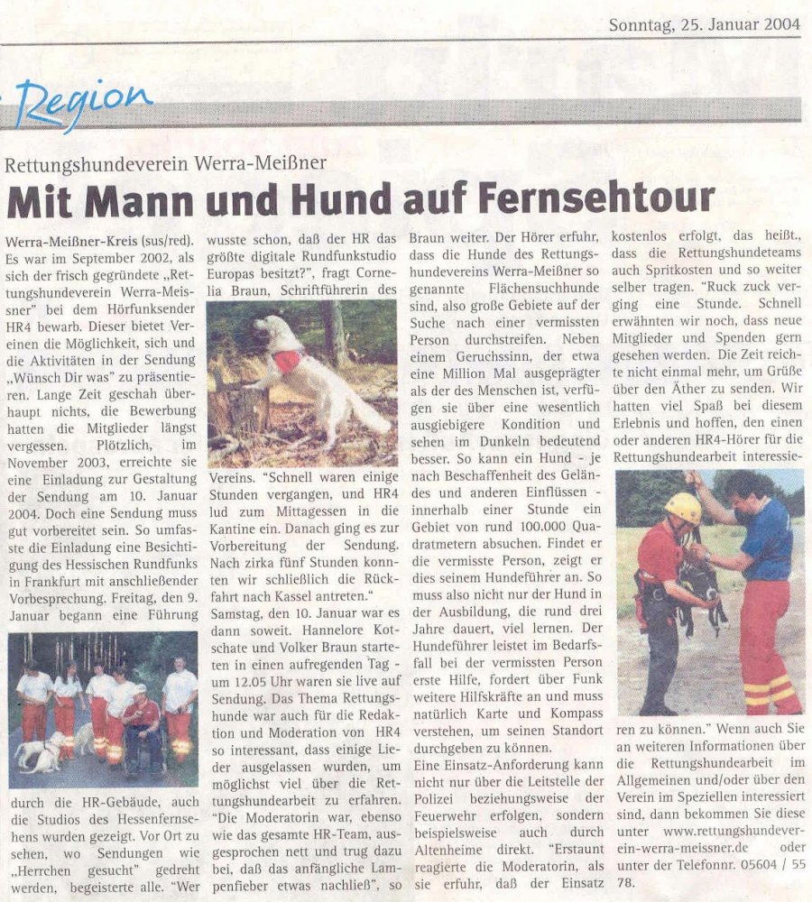 Marktspiegel-Bericht vom 25.01.2004